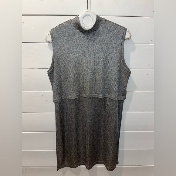 📍🩶 ALEX & MARIE – Sleeveless Ribbed Side-Slit Tunic – Size XL - Picture 6 of 9
